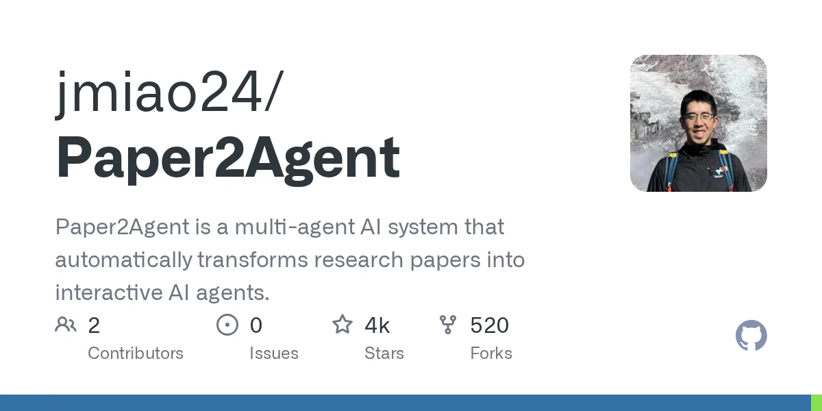 Paper2Agent: Research Papers to AI Agents