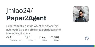 Paper2Agent: Research Papers to AI Agents